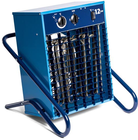 El-Björn Heizlüfter, 12kW, 400V, CEE32/5 VF12, Luftumwälzung 1000 m³/h - Klima