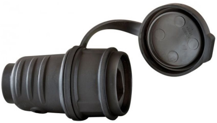 BRENNENSTUHL Kupplung T23 230V, 16A, blau/schwarz, IP55 - Stromverteilung