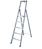 HB Stufenstehleiter eloxiert Typ 408, 3 Stufen, L=1.37m - Garten