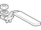 Betätigungshebel Set 42/54mm 90779 abschliessbar, zu Kugelhahn NPW geflanscht - Geberit Systemventile / Armaturen