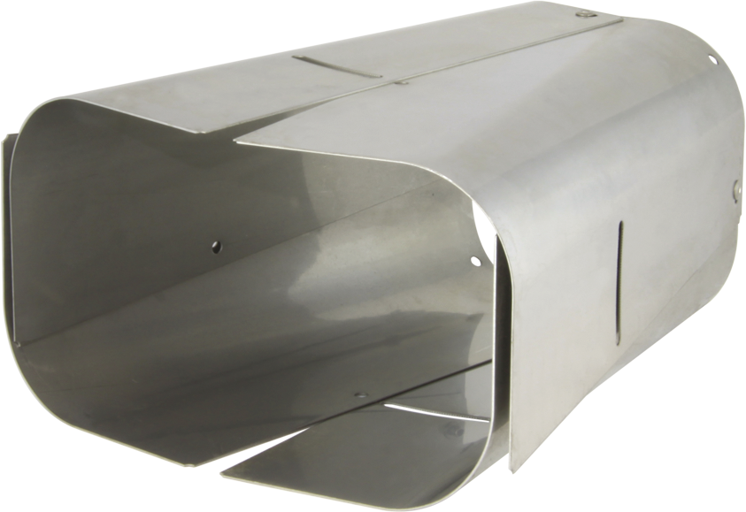 Alu Anschl.Stutzen eckig 251-300 mm verstellbar - Sairlift Kaminhüte