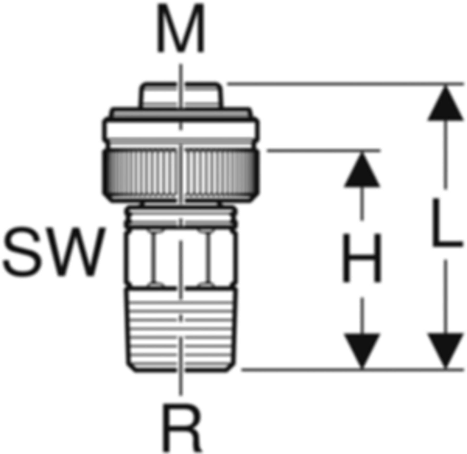 Schnellkupplung 1/2" M25 651.653.00.1 mit Aussengewinde - Geberit-Push Fit-Formstücke
