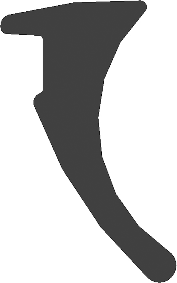 Dichtungsprofil Farbe schwarz Glas Dicke 12.76-13.52 mm Rollen à 100 m - INOXTECH-Handlauf-/Geländer-System