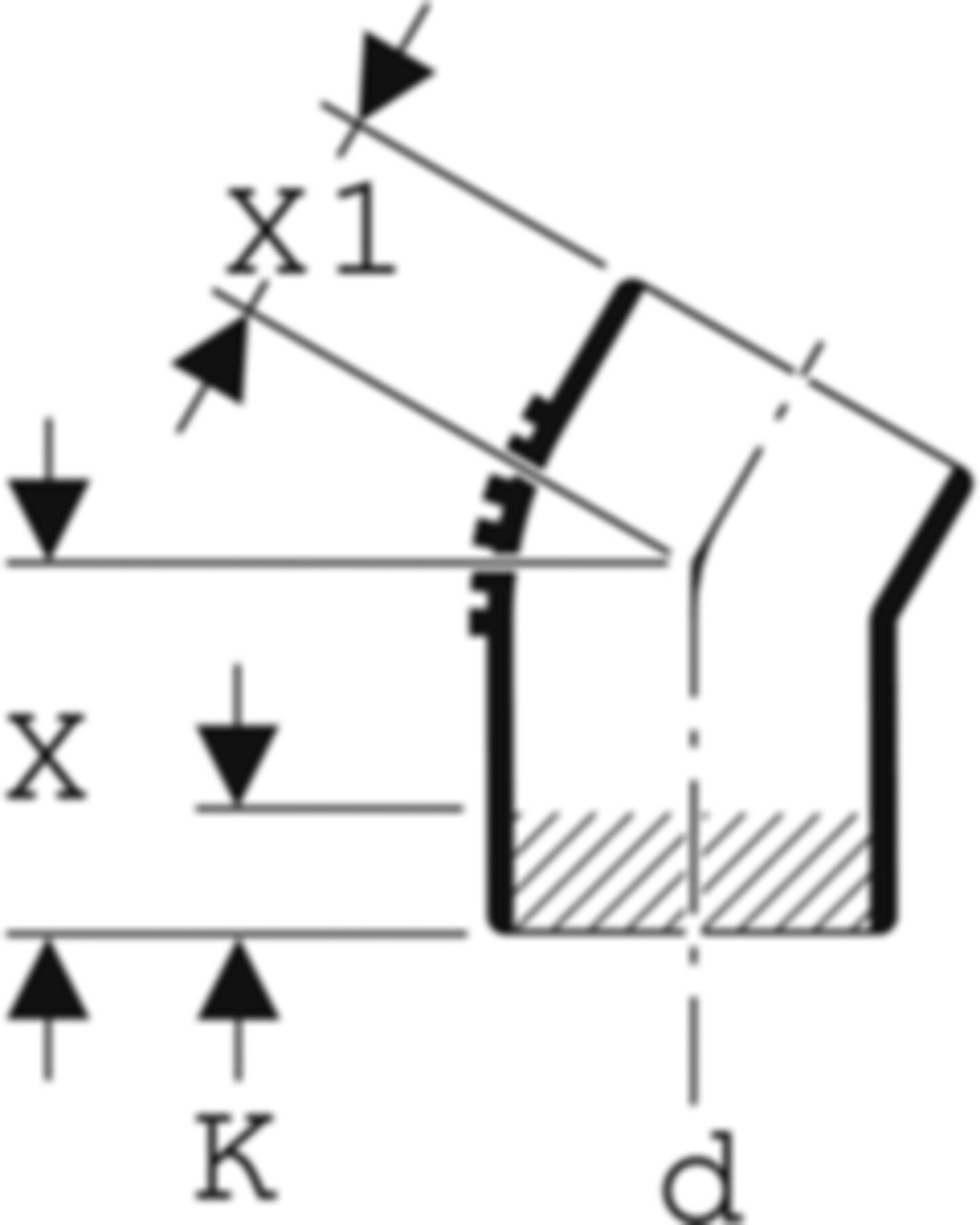 Bogen 30° d 135mm 312.300.14.1 - Geberit-PE-Silent-Formstücke