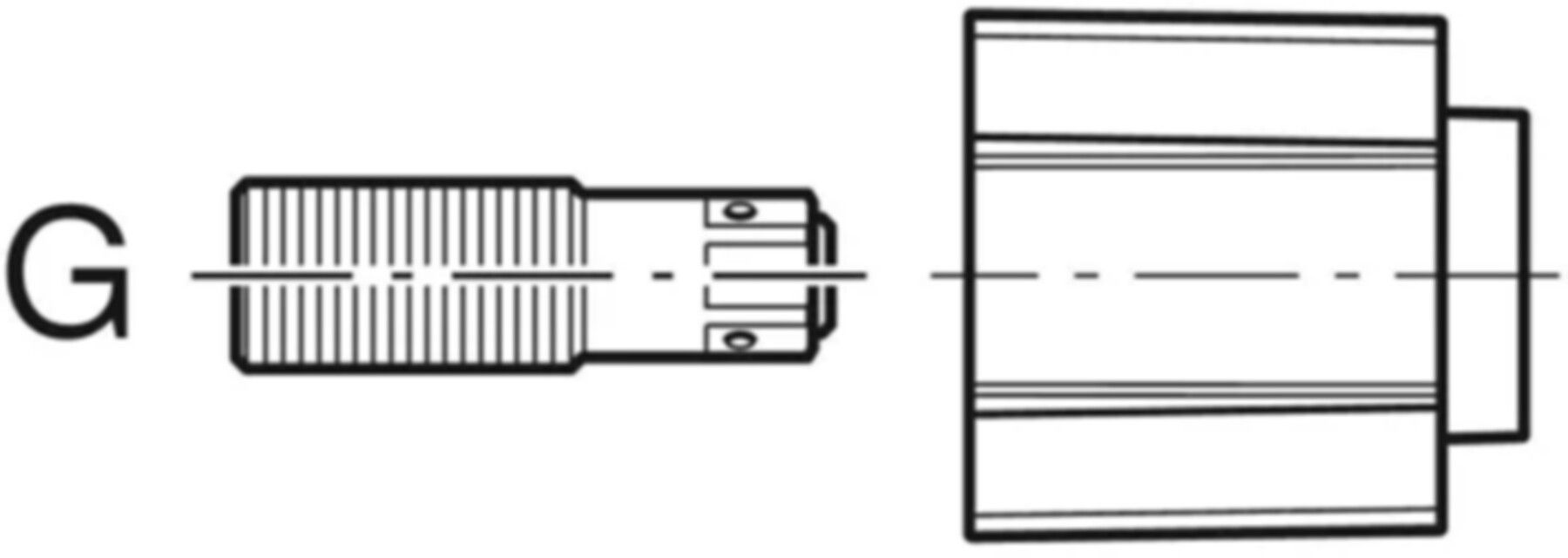 Abpressstopfen mit Montagehülse 1/2" 650.703.00.1 - Geberit-Push Fit-Formstücke