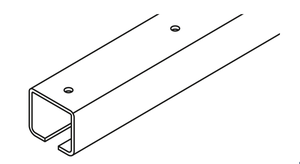 HAWA-PORTA Laufschiene Porta 300, Stahl L=6000mm, verzinkt, gelocht - Schiebetür- und Schiebetorbeschläge