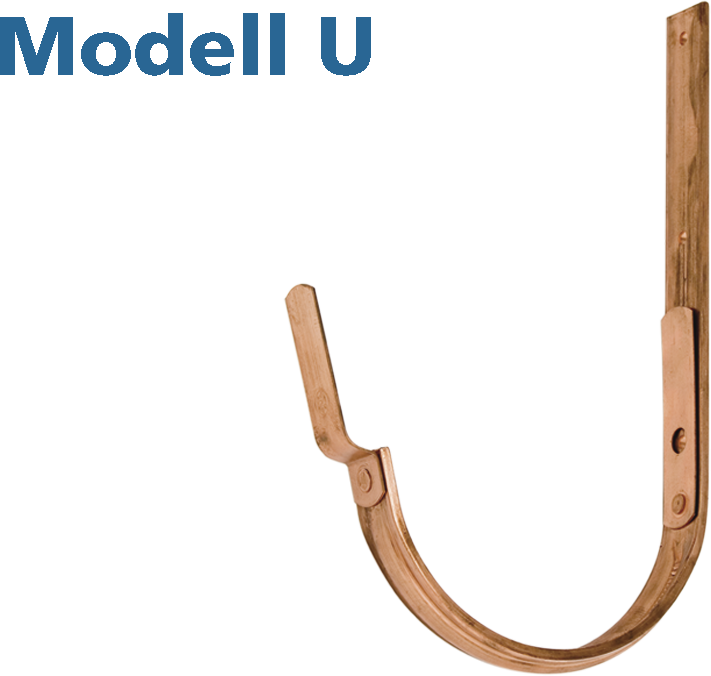 Rinnenhaken Mod. U 27/4 250 mm 110 - Kupfer Spenglereihalbfabrikate