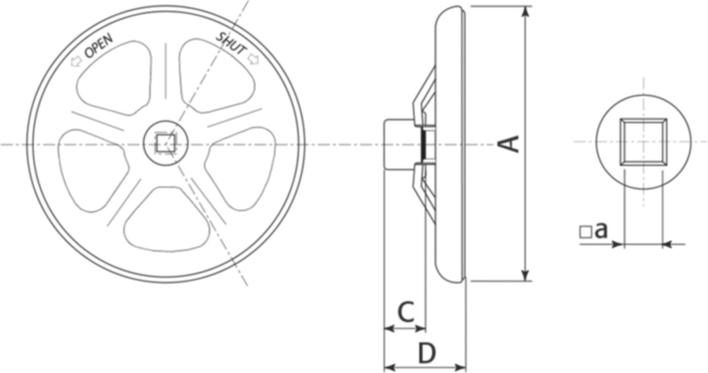 Handrad zu Modell 1004,2004 und 4004 DN 65 - 80 - Wild Armaturen