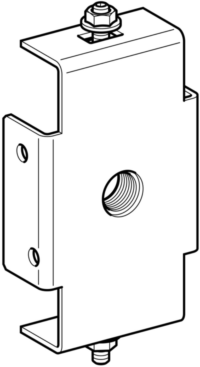 Rohrhalter für Fixpunkt 461.099.00.1 - Geberit-GIS