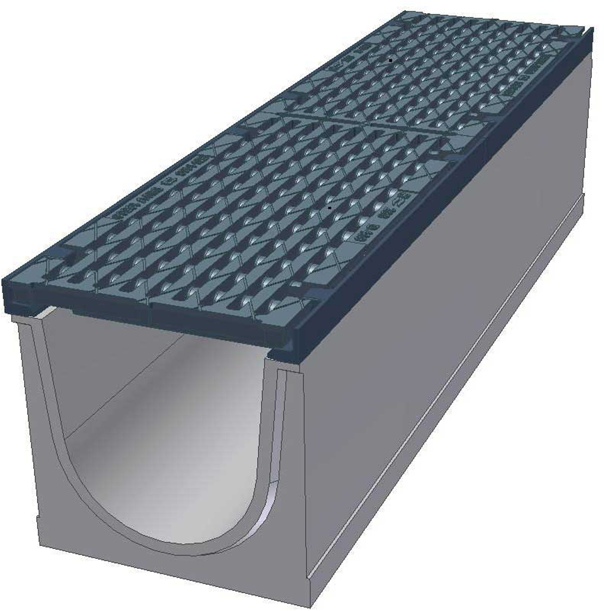 mit Gussrost D400 Element 100cm