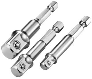 Technocraft Bits-Adapter - Set f. Stecknüsse #N 1/4" / 1/2" / 3/8" - Steck- und Drehmomentschlüssel