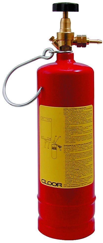 Propan-Kleinflasche aus Leichtstahl 3053, 840g Füllmenge - Schweissen