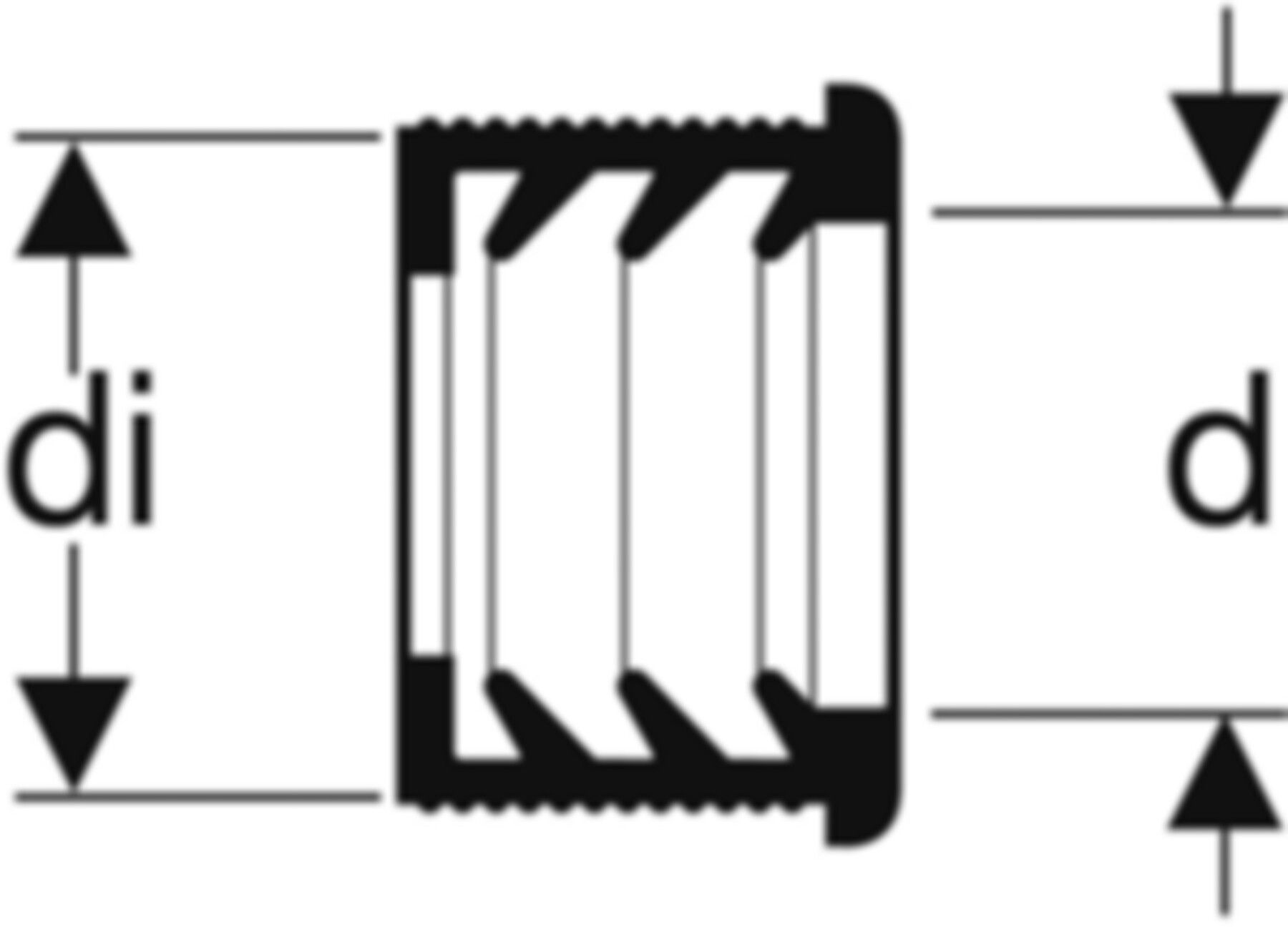 Rohrbelüftungsventil GRB 90 für PE d 75/90mm für Rohre 103.5mm 310.006.00.1 - Geberit-Dämmung / Brandschutz