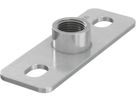 Grundplatten verz. 2-Loch rundgeschw. 1" 120 x 40 mm 39439 - Rohrschellen-Zubehör