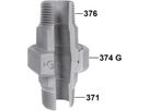 Verschraubung 336 V 1/2" flachd. 770 336 204 - GF verz. Tempergussfittings