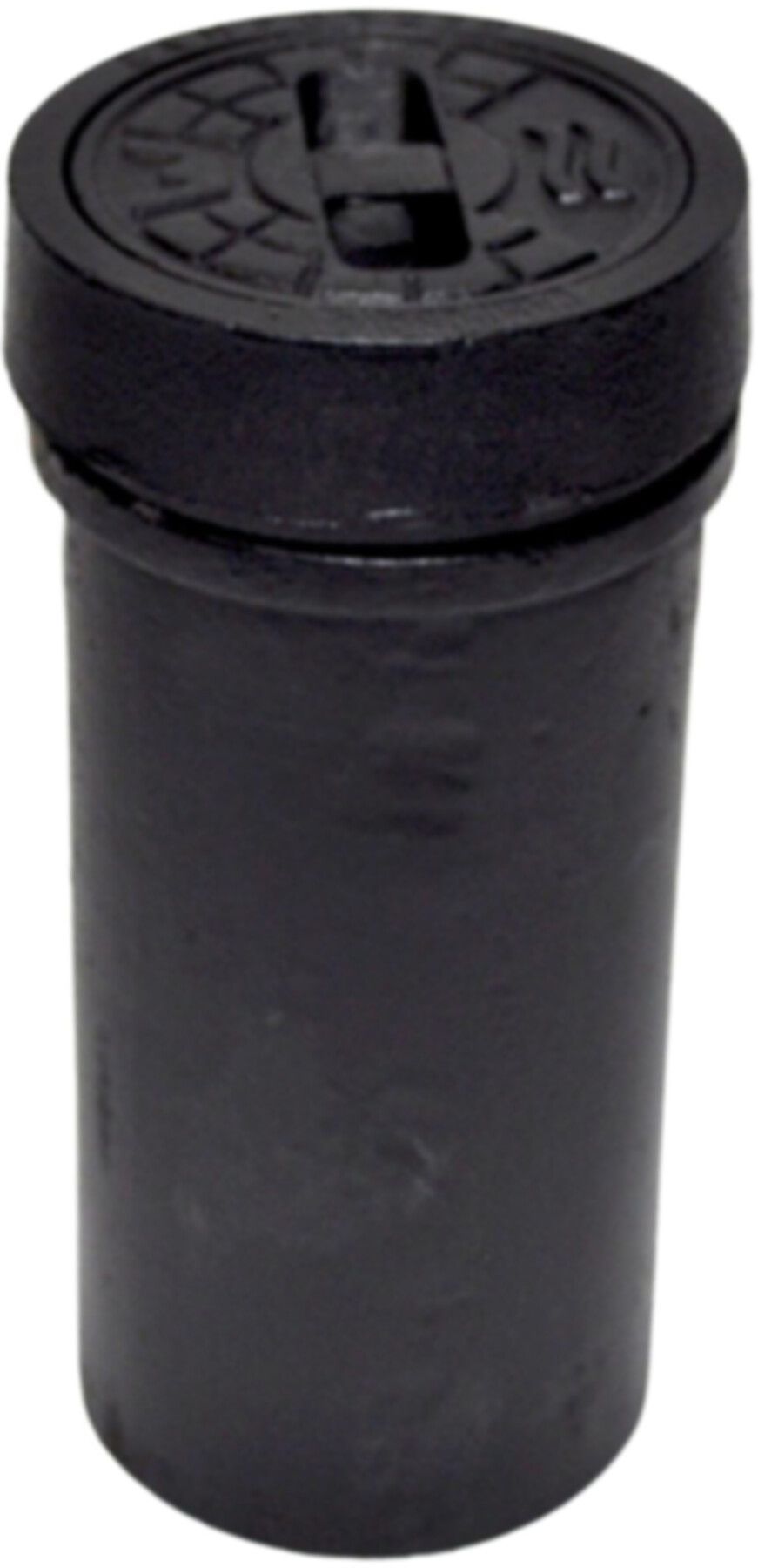 Novo rund Modell 4057 600.104  mit Steg Aufschrift "WASSER/EAU" Deckel Ø 124 mm - Camponovo Strassenkappe, verstellbar