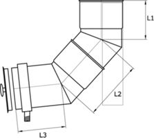 Kaminfüsse 84° BRUBA