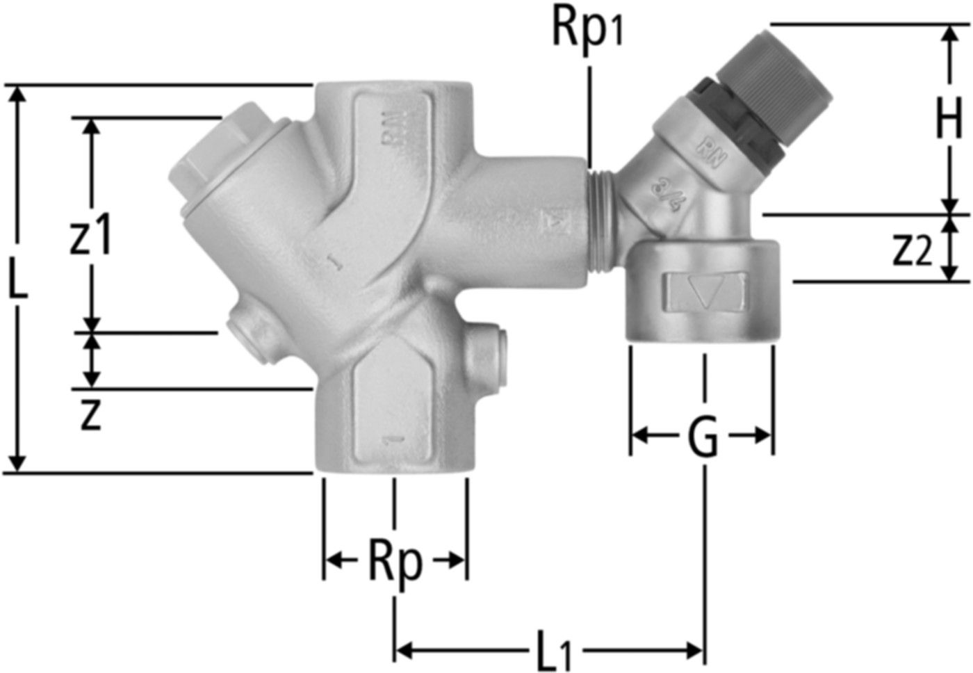 Sicherheitsgarnitur 11/4" 13110.07 - Nussbaum Armaturen