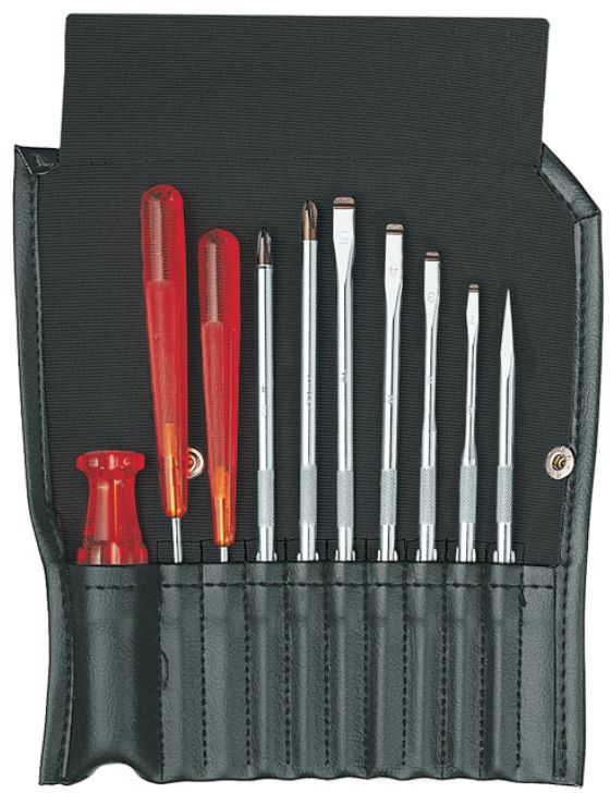 PB Schraubenzieher-Satz, im Rolletui PB 215, 10-tlg., mit Wechselklingen - Schraubenzieher