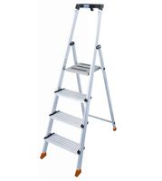 HB Haushalteiter mit tiefen Stufen Typ 422, 2 Sprossen, L=2.40m - Garten