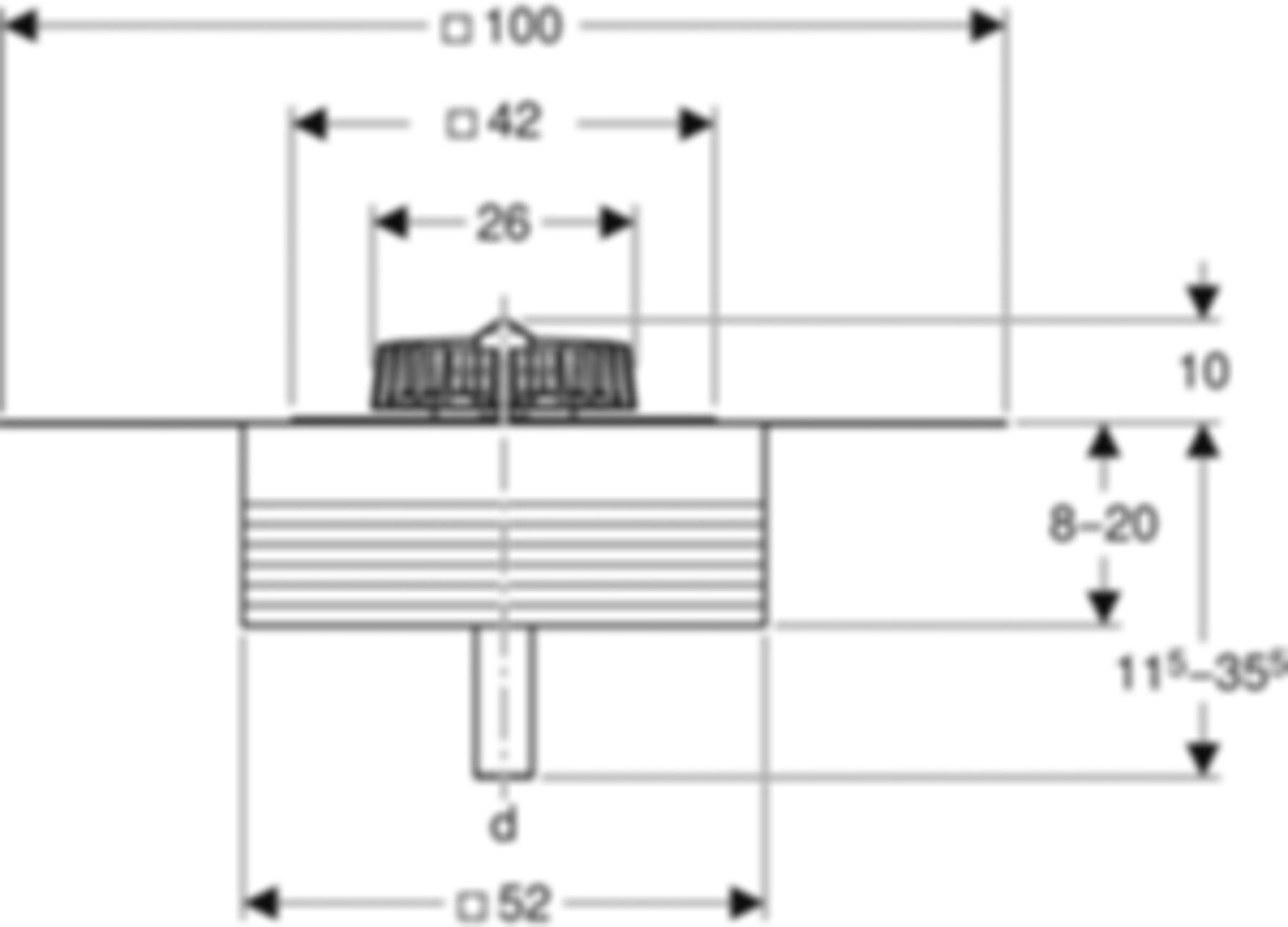 Pluvia Dachwassereinlauf 56mm m/Anschlussbl. und Dämmung 359.110.00.1 - Geberit-Dachentwässerung