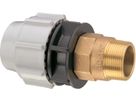 Anschlussverschraubung mit Messing AG 7720 40mm- 1" - Plasson-Klemmfittinge