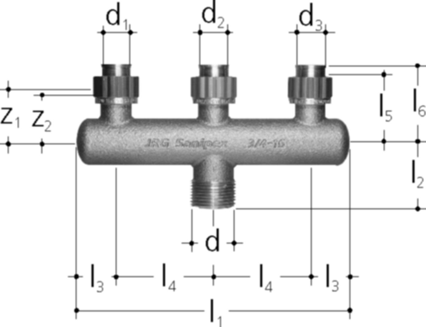 Verteiler +GF+ JRG Sanipex
