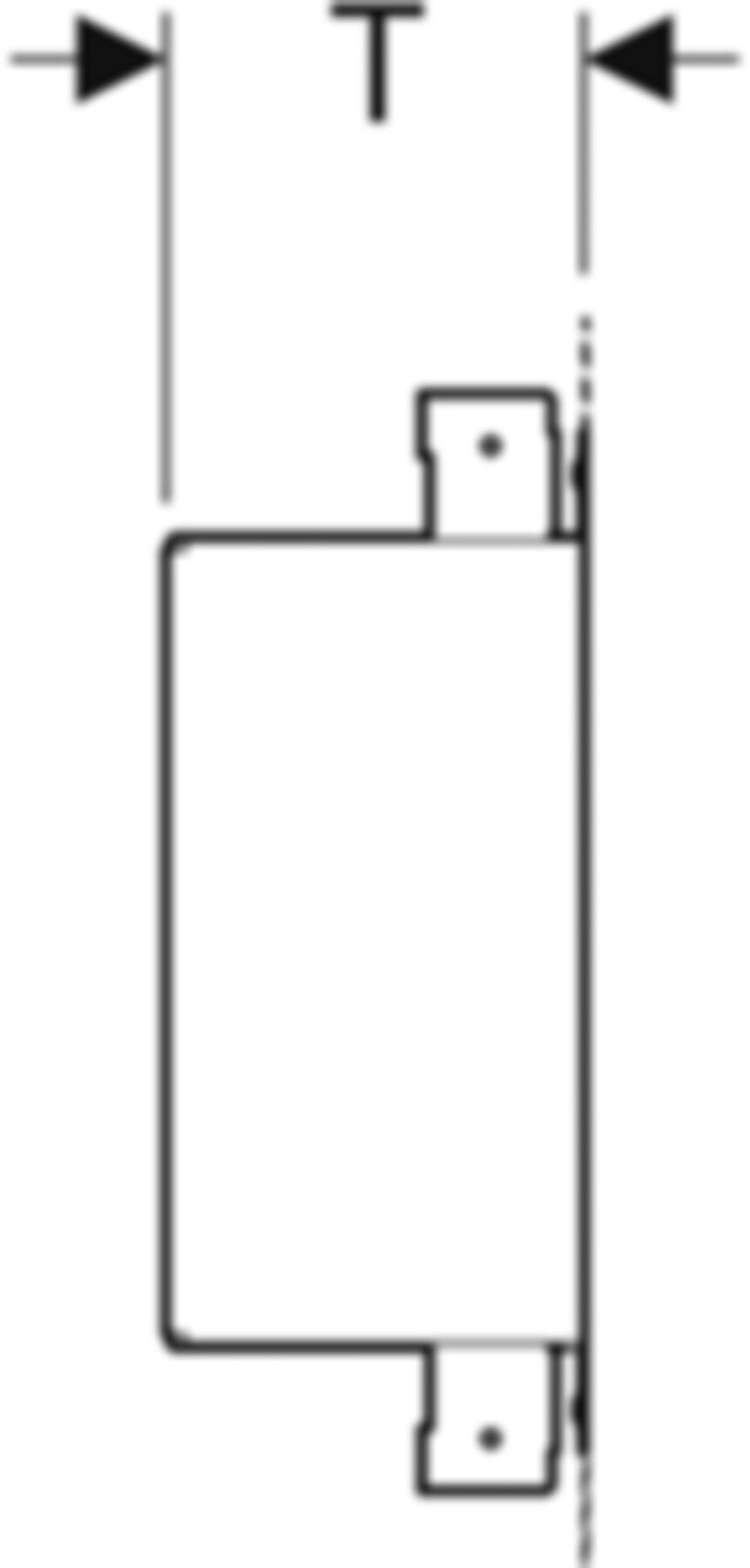 Element für Nischenablagebox 111.594.00.1 plattenfähig - Geberit-Duofix
