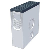 mit Gussrost D400 Einlaufkasten