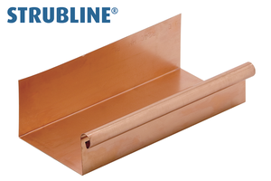 Dachrinnen 0.60 eckig a 6 M 200 mm 105 "Strubline" - Kupfer Spenglereihalbfabrikate