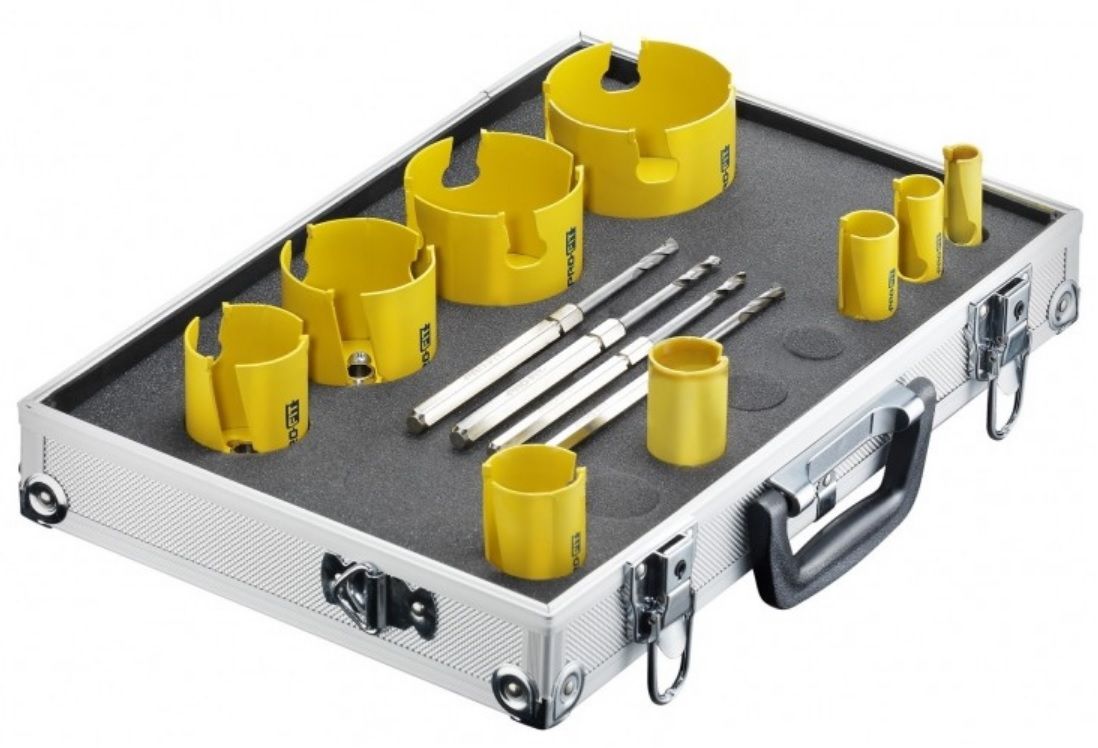 ProFit Multi Purpose Lochsägen, Satz 9 St. mit integr. Adaptor+je 1 St. Click & Drill®Bohrer - Bohren