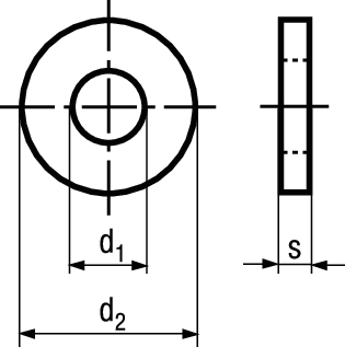 Scheiben ohne Fase INOX A4 BN20087 M8 / 8,4/26/5 - Bossard Schrauben