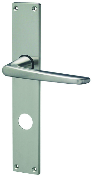 MEGA Haustürdrücker 33.300, vernickelt matt 16mm, 4-Kant: 9mm, TS: 50-65mm - Tür- und Sichtbeschläge