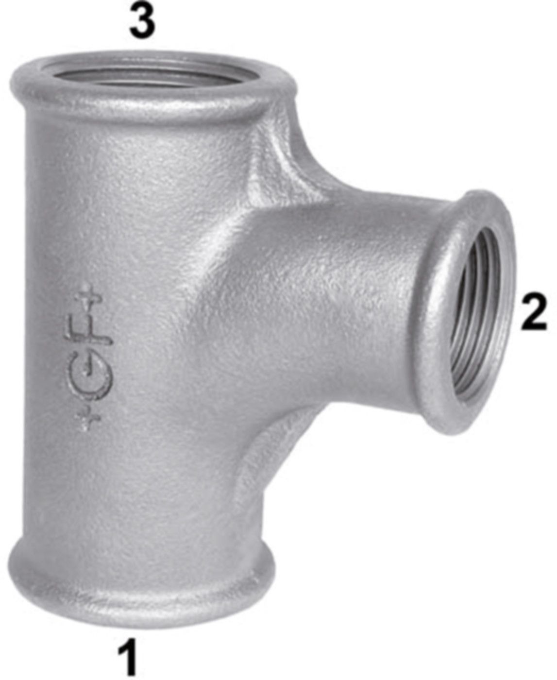 Bogen-T-Stücke reduziert +GF+ 131V