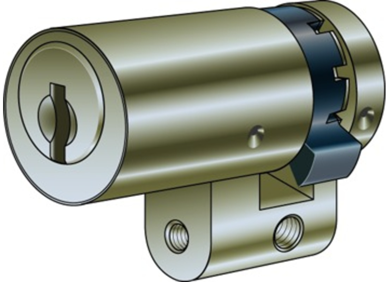 KABA 8 Halbzylinder Typ M1514 37.5/48.5, mit 3 Schlüssel - Kaba 8, Lagerprodukt
