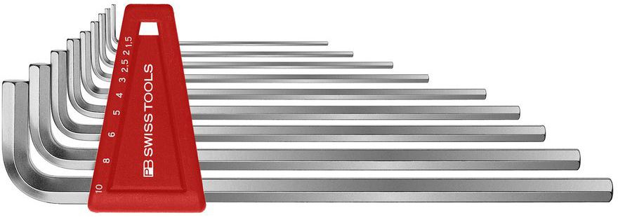 PB Stiftschlüssel-Satz, Lang PB 211 H-10, 9-tlg., 1.5 - 10 mm - Schraubenzieher