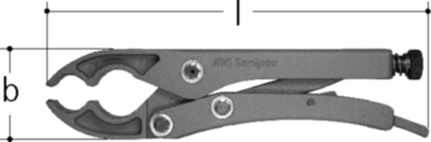 Rohrhaltezangen +GF+ JRG Sanipex