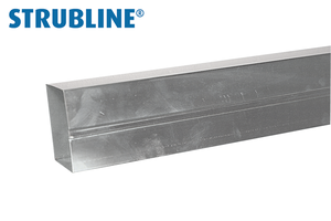 Ablaufrohre eckig gef.a 1 M 58/58 203 "Strubline" - Zink Spenglereihalbfabrikate