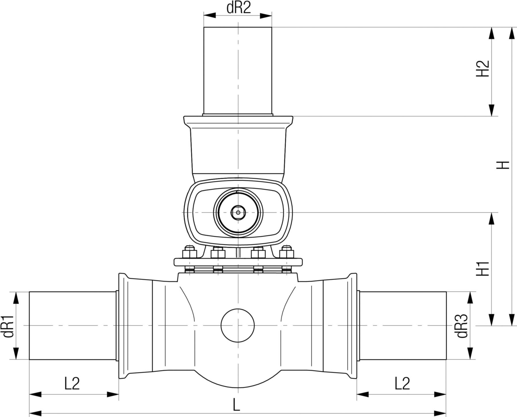 Universal 1, Fig. 5480 mit PE-Spitzenden d 125/110mm - Von Roll Armaturen