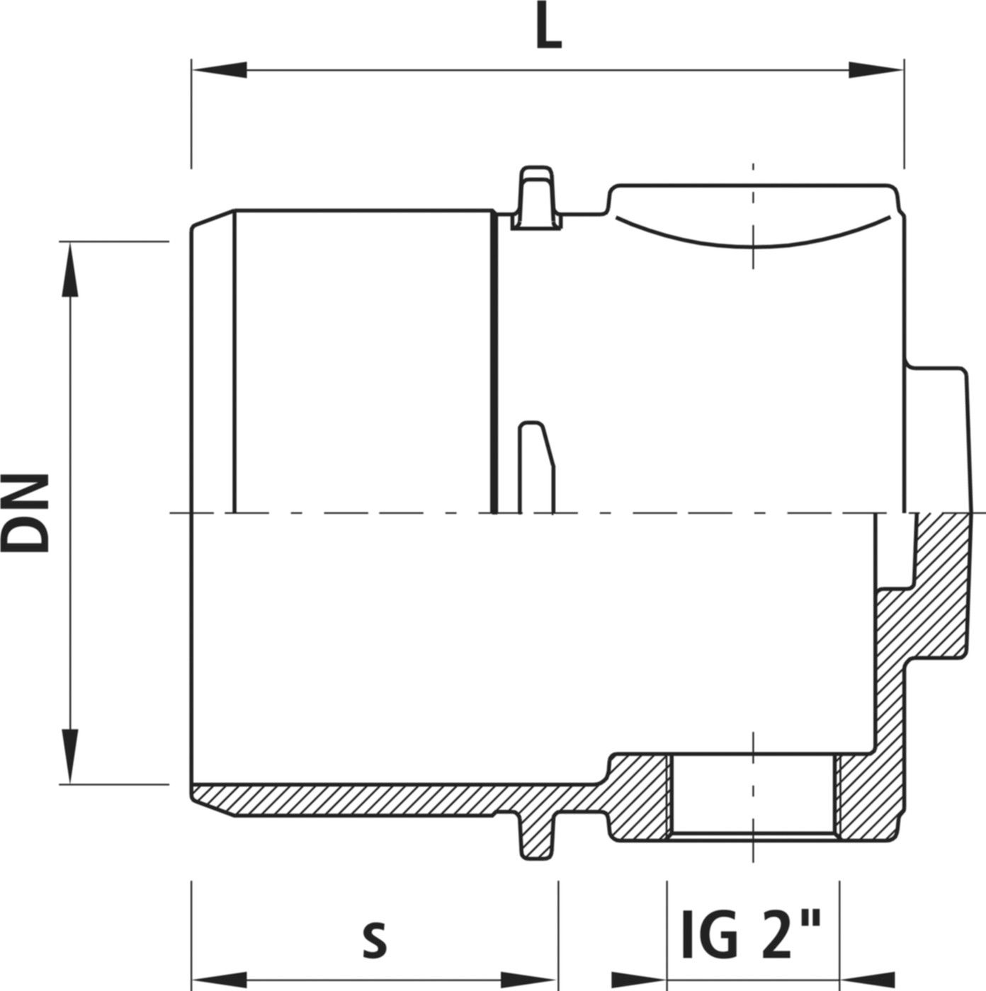 Steckmuffen-Endzapfen, Baio 8070 DN 250 - Hawle Steckmuffenformstücke