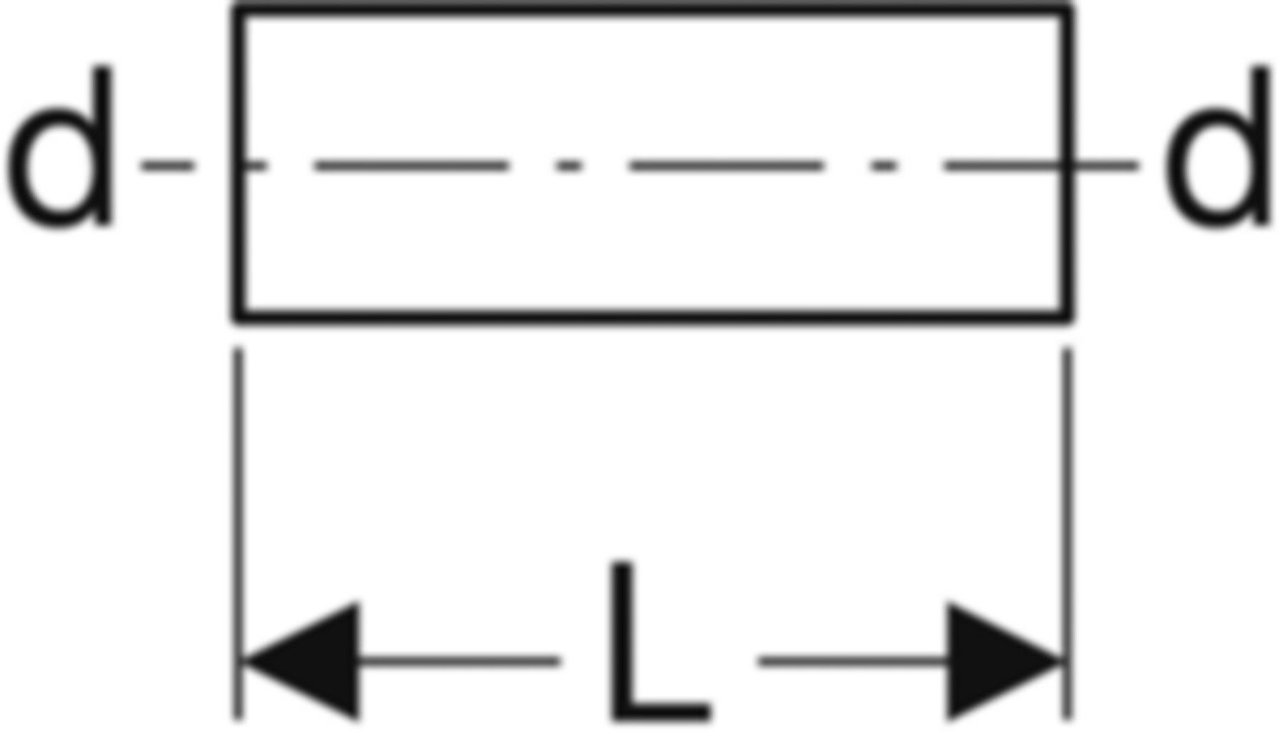 Rohrnippel Edelstahl 15 x 1.0mm 32050 - Mapress-Sanitär-Presssystem-Formstücke