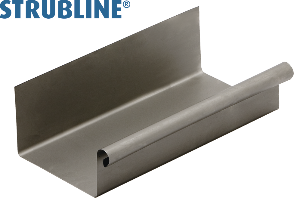 Dachrinnen 0.50 eckig a 6 M 330 mm 105 "Strubline" - MattpluS Spenglereihalbfabrikate