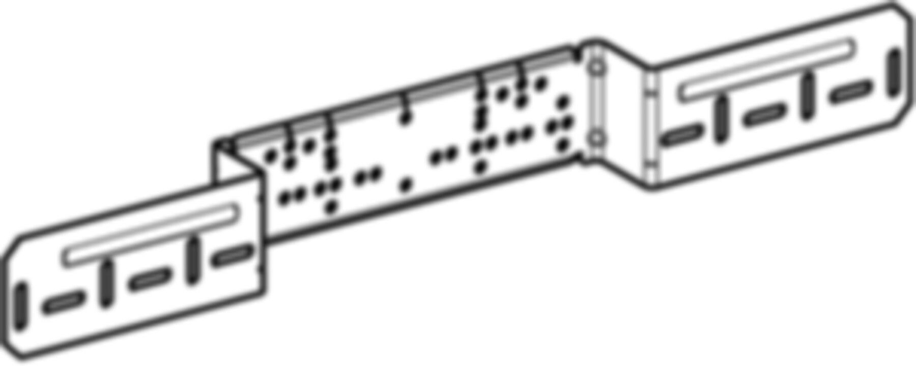 Montageplatte 2fach, abgesetzt 100/153mm 650.732.00.2 - Geberit-Push Fit-Formstücke