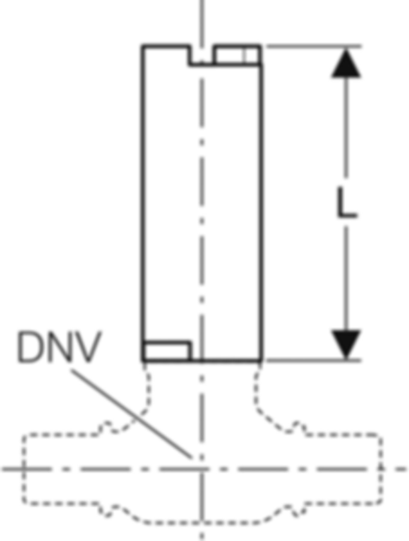Verlängerung 42mm 94937 für Griff Kugelhahn L = 65mm - Geberit Systemventile / Armaturen