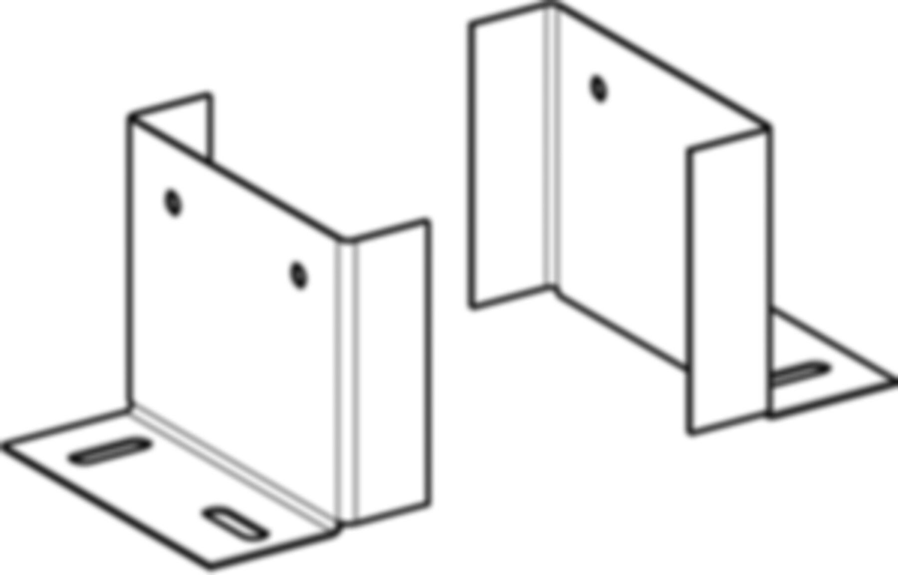 Montagefüsse Set à 2 Stk. 650.416.00.2 zu Verteilerschrank - Geberit-Push Fit-Formstücke