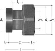 Muffenverschraubungen +GF+ JRG BR2/BR1