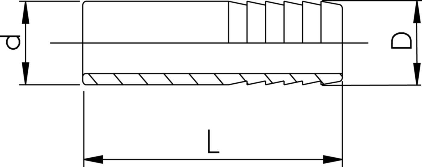 Druckschlauchtüllen m/Stutzen 16 mm 721 960 405 - GF Hart PVC-U Formstücke