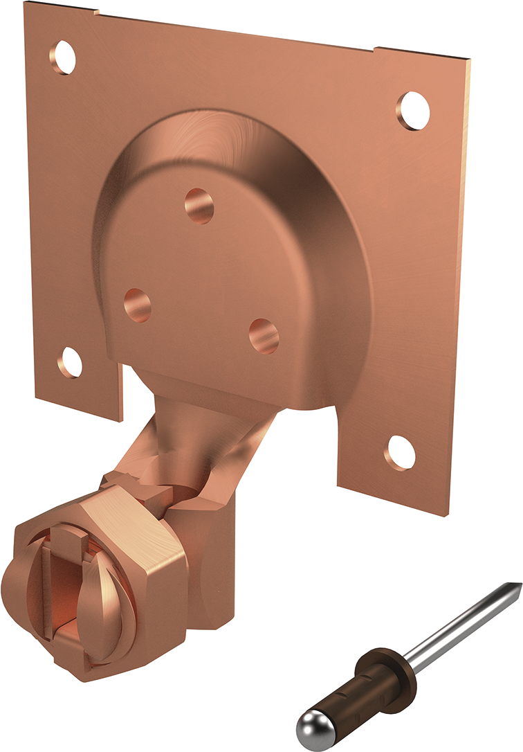 Anschlussset f.Blech m.Drahtschuh Kupfer AF 275.060.000 / AV 7 - AF Blitzschutzprogramm