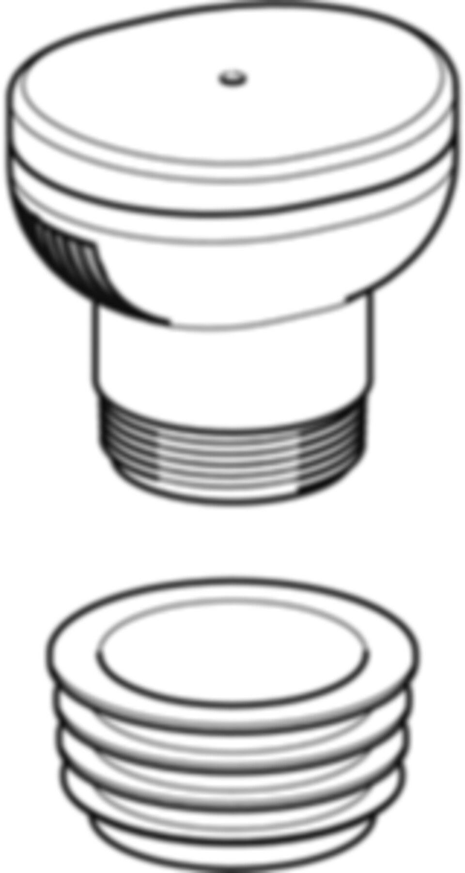 Rohrbelüftungsventil GRB 50 für PE 50mm-11/2" f/Rohre 32-63mm 359.900.00.1 - Geberit-Dämmung / Brandschutz