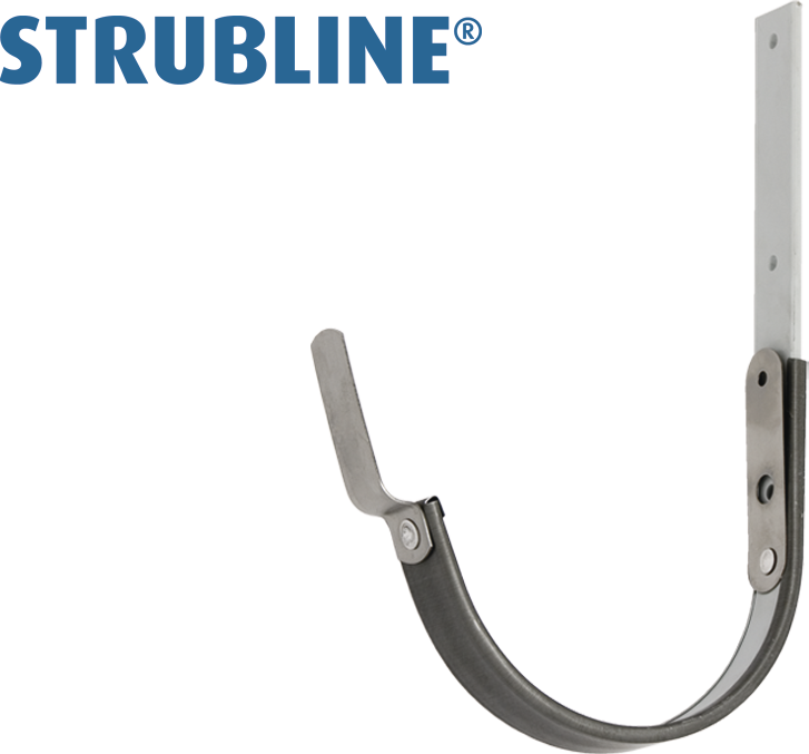 Rinnenhaken ummantelt 27/5 330 mm 110 "Strubline" - Zink vorbew. Spenglereihalbfabrikate